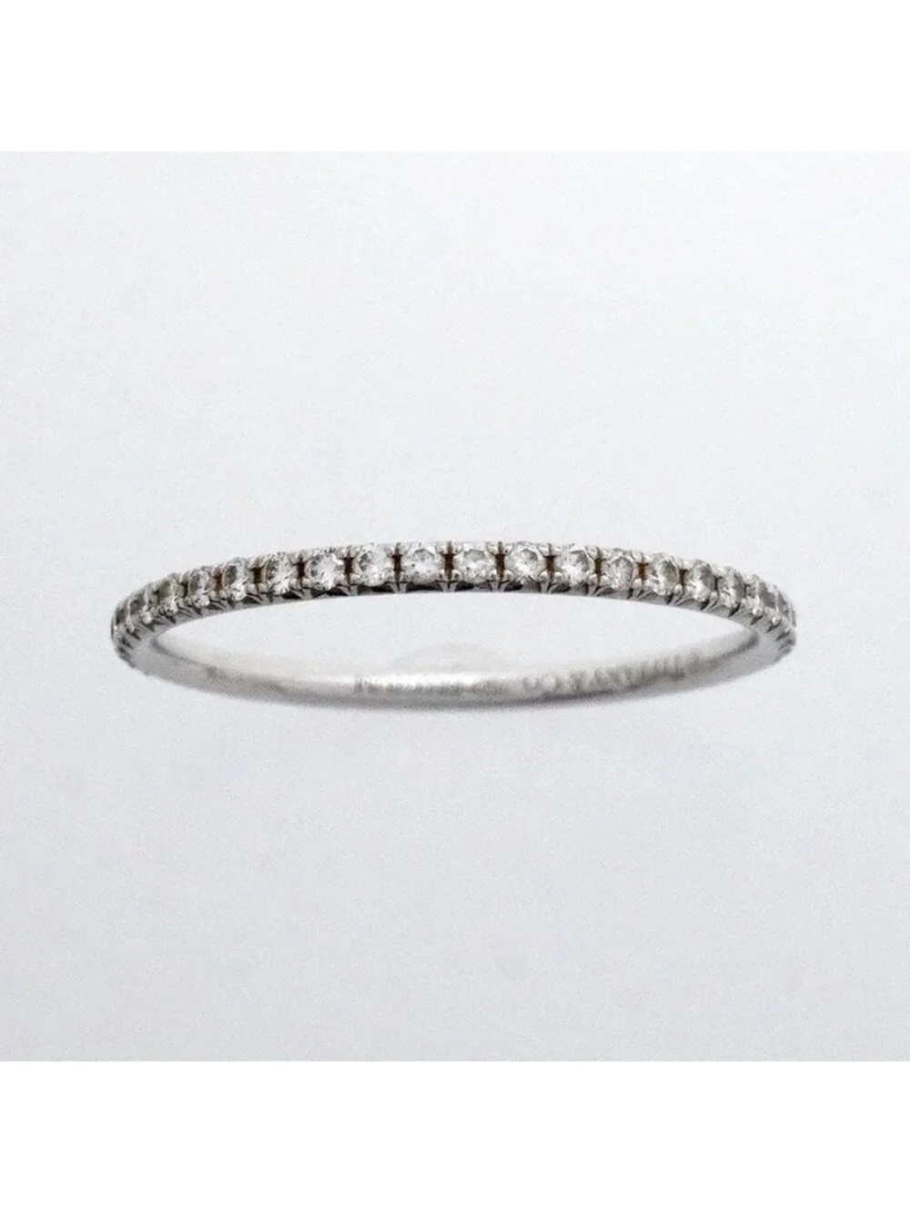 Tiffany & Co Ring Metro 18K White Gold Diamond
